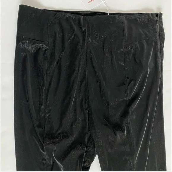 $179 NWT Good American The Croc Exec Pant Black High Waist Suede Plus Size 6 3XL - Picture 13 of 16